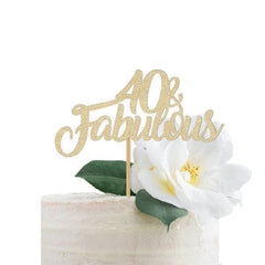 40 & Fabulous Cake Topper - Pretty Day