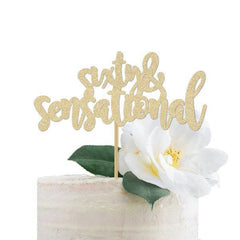 60 & Sensational Cake Topper - Pretty Day