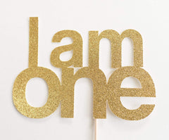 I am One Cake Topper - Pretty Day