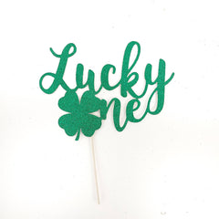 Lucky One St Patricks Day First Birthday Cake Topper - Pretty Day
