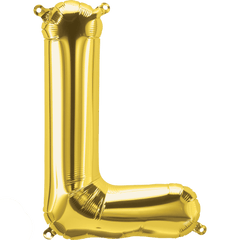 Small 16" Gold L Letter Balloon S4012 - Pretty Day
