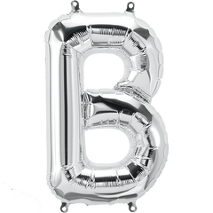 Small 16" Silver Letter B Balloon S4017 - Pretty Day