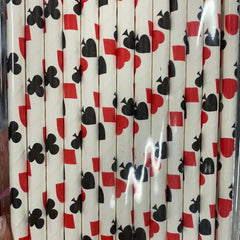 Casino Card Magician Paper Straws S5098 - Pretty Day
