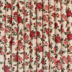 Floral Pattern Pink Eco Friendly Paper Straws S8095 - Pretty Day