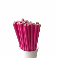 Hot Pink Eco Friendly Paper Straws S4140 - Pretty Day