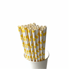 Lemon Slice Paper Straws S7103 - Pretty Day