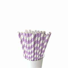 Lilac Purple Paper Straws S4078 - Pretty Day