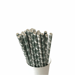 Tropical Leaf Monstera Paper Straws S9100 - Pretty Day