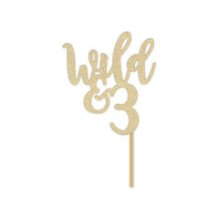 Wild & 3 Cake Topper - Pretty Day