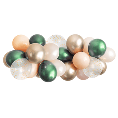 Balloon Garland - Emerald & Blush 5ft S7141 - Pretty Day