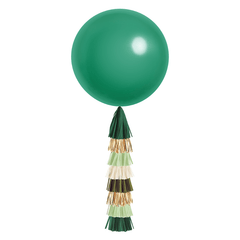 Jumbo Balloon & Tassel Tail - Emerald Green S7113 - Pretty Day