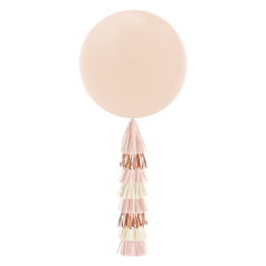 Jumbo Balloon & Tassel Tail - Blush & Rose Gold S3063 - Pretty Day
