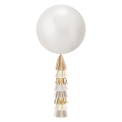 Jumbo Balloon & Tassel Tail - Champagne S3097 - Pretty Day