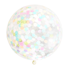 Jumbo Confetti Balloon - Pastel Rainbow S8037 - Pretty Day