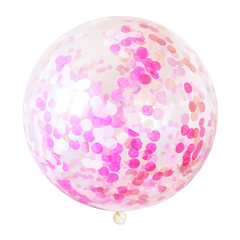 Jumbo Confetti Balloon - Pink Party S8021 - Pretty Day