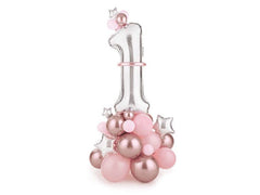 1st Birthday Pink Balloon Statue S9253 - Pretty Day