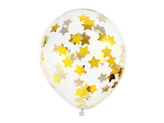 Confetti Star Latex Balloons - 6 pk S0086 - Pretty Day
