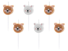 Bear Birthday Candles S9259 - Pretty Day