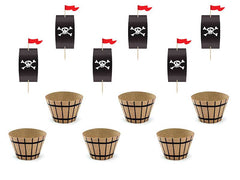 Pirate Party Cupcake Kit- 6 pk S0080 - Pretty Day