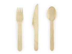Woodland Wooden Cutlery S9239 S9240 - Pretty Day