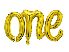 Gold One Script Jumbo Foil Balloon S4002 - Pretty Day