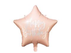 Light Pink Star Birthday Balloon- 1pc S0080 - Pretty Day