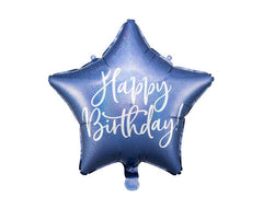 Navy Blue Star Birthday Balloon S3063 - Pretty Day