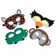 Tropical Animals Felt Masks (Set of 4) S9091 - Pretty Day