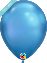 11" Chrome Blue Latex Balloon B039 - Pretty Day