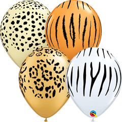 4 Pack of 11" Animal Print Latex Balloons B057 - Pretty Day