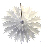 Snowflake Honeycomb 19" In White S6159 - Pretty Day