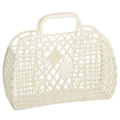Sun Jellies Retro Basket Large- Cream Ivory - Pretty Day