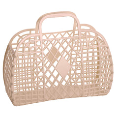 Sun Jellies Retro Basket Large- Latte Tan - Pretty Day