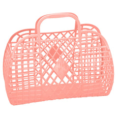 Sun Jellies Retro Basket Large- Peach - Pretty Day