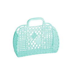 Sun Jellies Retro Basket Small- Mint Green - Pretty Day