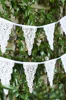 Paper Lace White Bridal Bunting Garland S1129 - Pretty Day