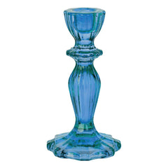Blue Glass Candlestick Holder S0020 - Pretty Day