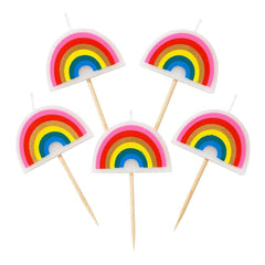 Rainbow Bright Birthday Candles S1024 - Pretty Day