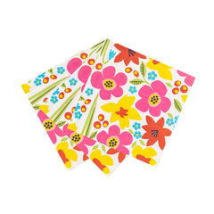 Recyclable Floral Napkins - 20 Pack S0045 S0046 - Pretty Day