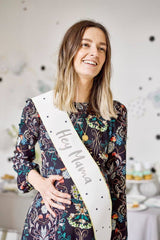 Hey Mama Baby Shower Sash S2011 - Pretty Day