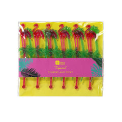 Tropical Fiesta Stirrer and Pick Set S3074 - Pretty Day