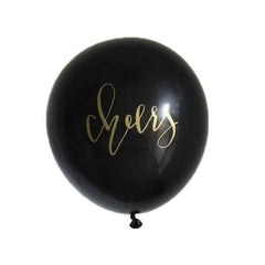 Cheers Black Latex Balloons S5079 - Pretty Day
