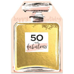 50 & Fabulous Greeting Card - Winged Hat S5162 - Pretty Day