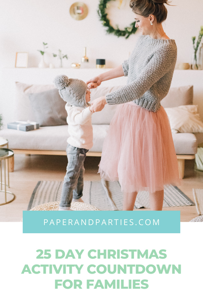 25 Day Christmas Activity Countdown For Families
