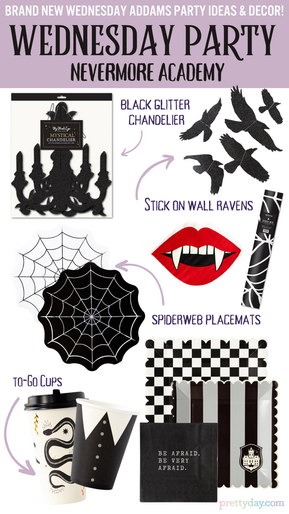 Free Wednesday Addams Cupcake Toppers Printables!