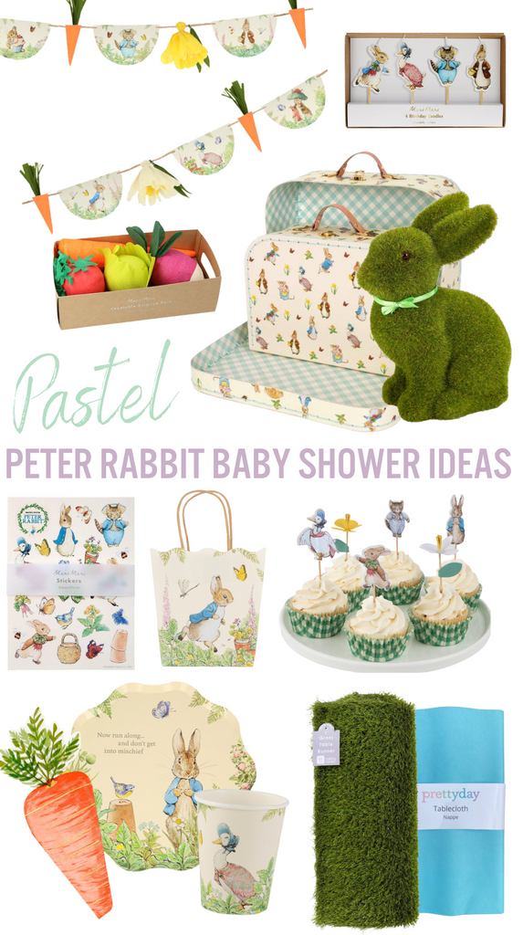 Peter rabbit deals baby shower favours