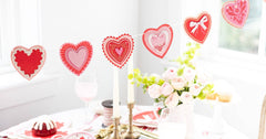 Layered Vintage Heart Valentine's Banner