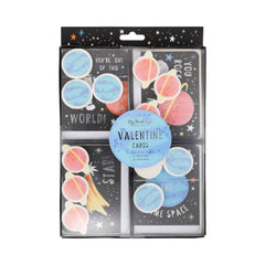 Space Valentine's Cards and Eraser Set 12pk.