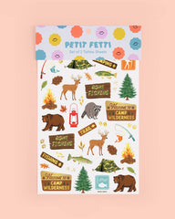 xo, Fetti - Happy Camper Tats - 44 foil temporary tattoos, camping party - Pretty Day