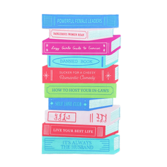 Book Stack Party Napkins - Pretty Day